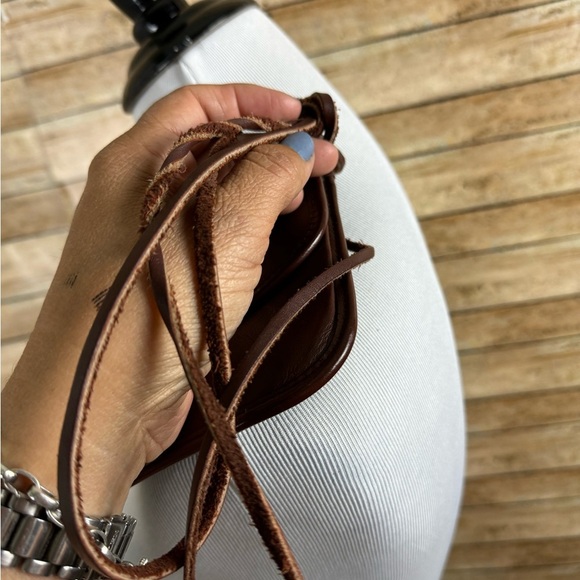 Micheal Green Leather Crossbody Small Bag - Picture 4 of 7